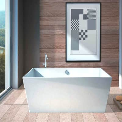 Vasca Da Bagno Centro Stanza.Vasca Centro Stanza Carmel Bianco 160 X 65 Cm Prezzo Online Leroy Merlin